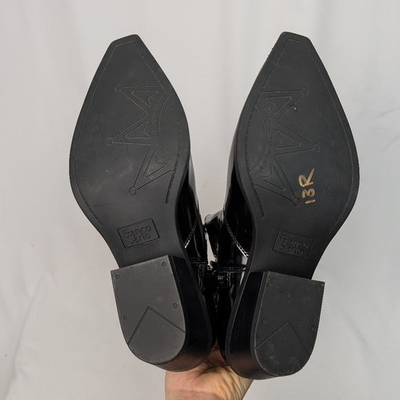 Franco Sarto Lance 2 Patent Cowboy Western Boots - Picture 7 of 8